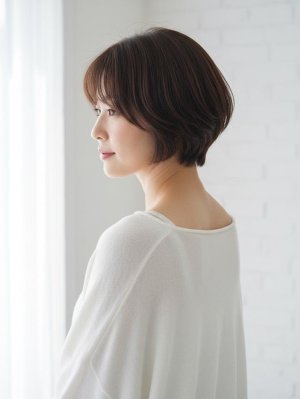 丸みショートで大人可愛く【JR亀有駅】