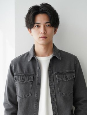 大人男子 くせ毛風パーマ【亀有駅】